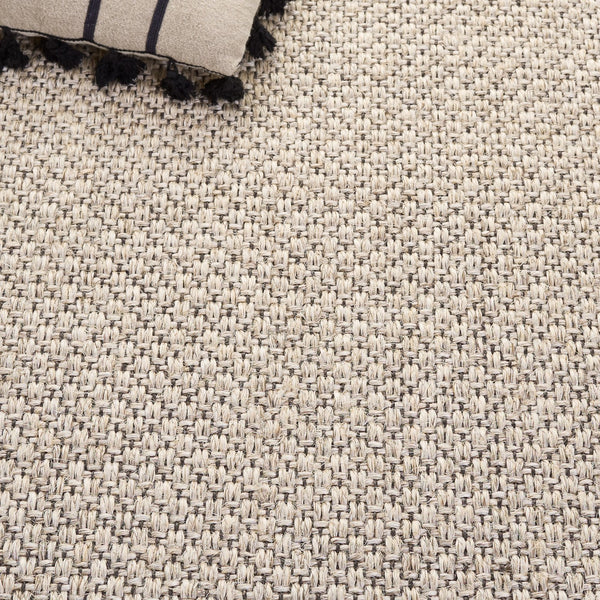 Safavieh Natural Sisal Area Rug Marble Black Jacquard Weave Low-Profile Rustic Modern Texture Durable Elegance 6'-0" x 9'-0" NF533Z-6