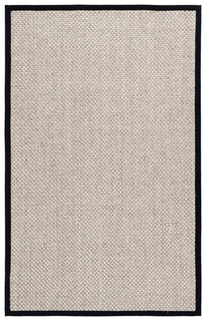 Safavieh Natural Sisal Area Rug Marble Black Jacquard Weave Low-Profile Rustic Modern Texture Durable Elegance 6'-0" x 9'-0" NF533Z-6