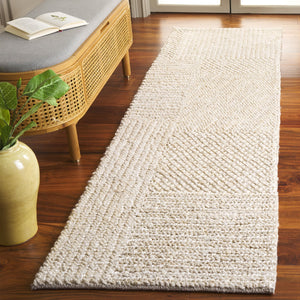 Safavieh Natural Fiber Hand-woven Area Rug - Timeless Elegance And Organic Charm For Your Living Space Bleach ,Ivory 90% Indian Hemp 10% Cotton Nf554b-5