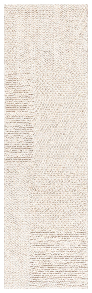 Safavieh Natural Fiber Hand-woven Area Rug - Timeless Elegance And Organic Charm For Your Living Space Bleach ,Ivory 90% Indian Hemp 10% Cotton Nf554b-5