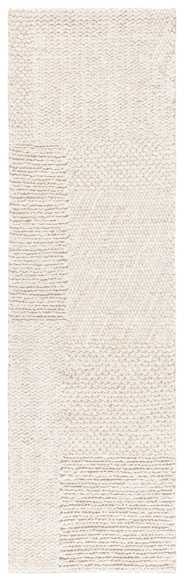 Safavieh Natural Fiber Hand-woven Area Rug - Timeless Elegance And Organic Charm For Your Living Space Bleach ,Ivory 90% Indian Hemp 10% Cotton Nf554b-5