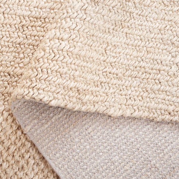 Safavieh Natural Fiber Hand-woven Area Rug - Timeless Elegance And Organic Charm For Your Living Space Bleach ,Ivory 90% Indian Hemp 10% Cotton Nf554b-5