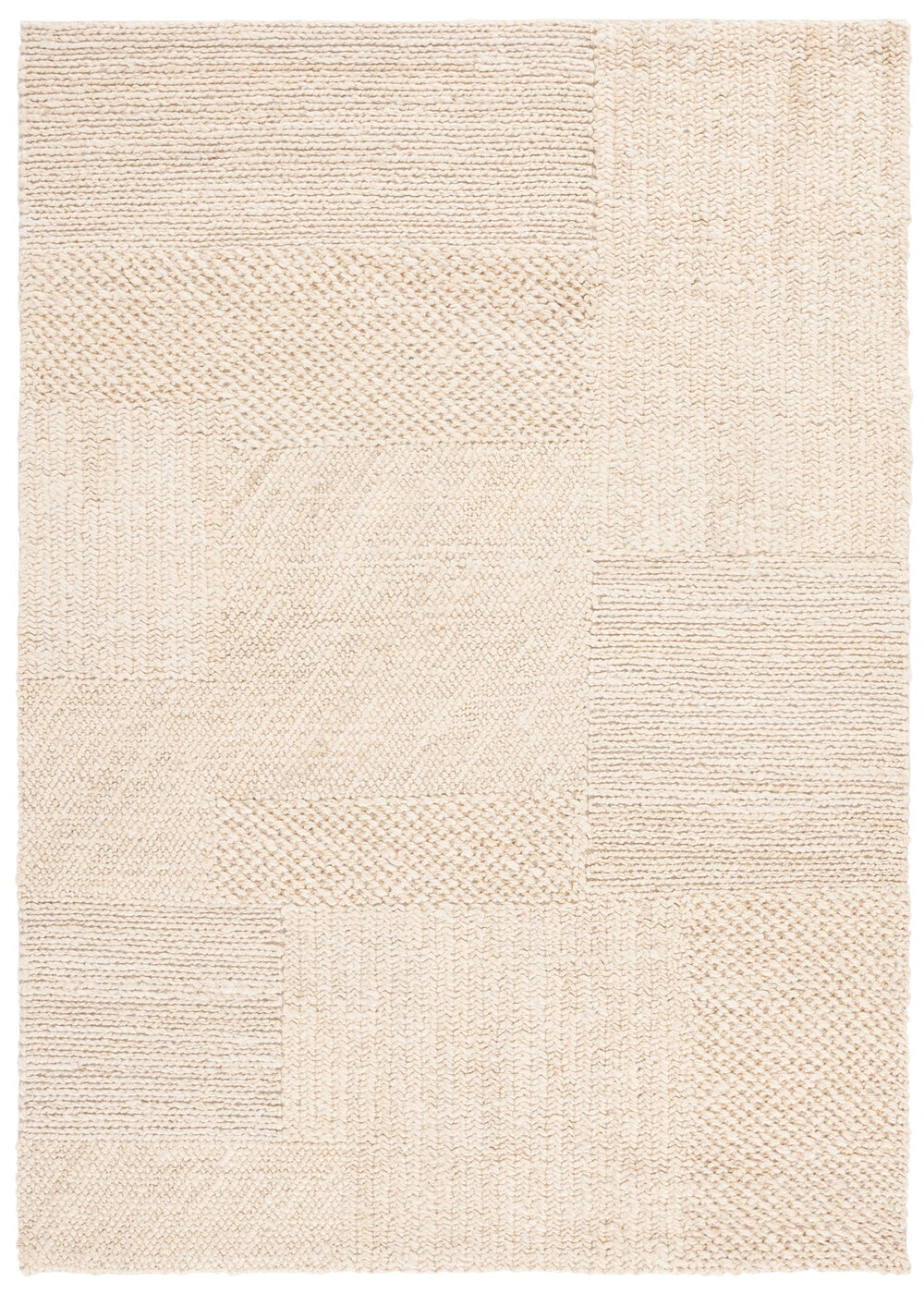 Safavieh Natural Fiber Hand-woven Area Rug - Timeless Elegance And Organic Charm For Your Living Space Bleach ,Ivory 90% Indian Hemp 10% Cotton Nf554b-5