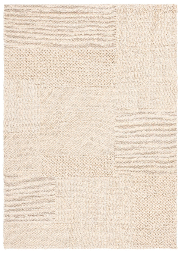 Safavieh Natural Fiber Hand-woven Area Rug - Timeless Elegance And Organic Charm For Your Living Space Bleach ,Ivory 90% Indian Hemp 10% Cotton Nf554b-5
