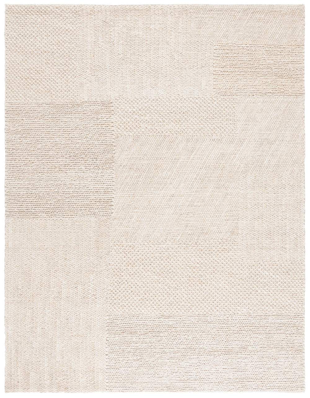 Safavieh Natural Fiber Hand-woven Area Rug - Timeless Elegance And Organic Charm For Your Living Space Bleach ,Ivory 90% Indian Hemp 10% Cotton Nf554b-5