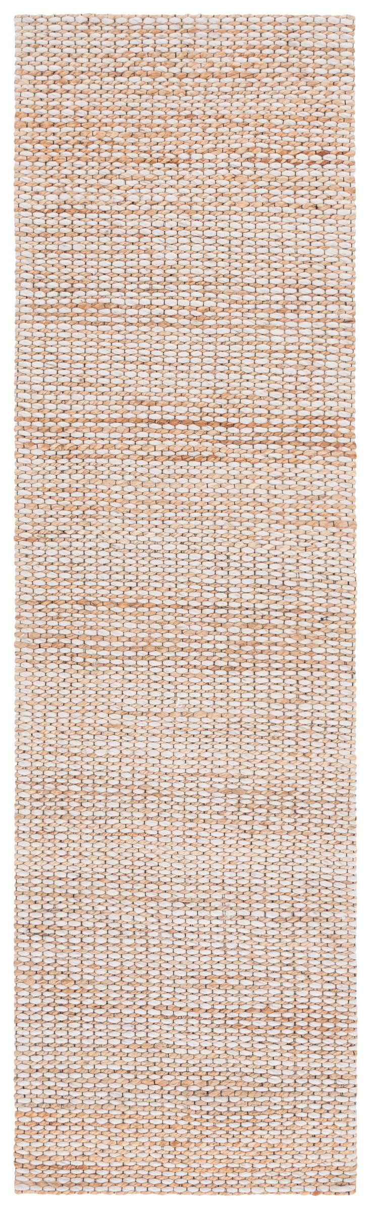 Safavieh Natural Runner Rug - Elegant Jacquard Weave In Soft Jute, Wool & Cotton Blend For Luxurious Spaces Natural ,Ivory 65% Jute,20% Wool,13% Cotton,2% Polyester Nf557a-28