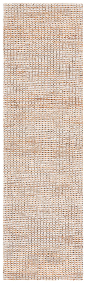 Safavieh Natural Runner Rug - Elegant Jacquard Weave In Soft Jute, Wool & Cotton Blend For Luxurious Spaces Natural ,Ivory 65% Jute,20% Wool,13% Cotton,2% Polyester Nf557a-28