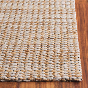 Safavieh Natural Runner Rug - Elegant Jacquard Weave In Soft Jute, Wool & Cotton Blend For Luxurious Spaces Natural ,Ivory 65% Jute,20% Wool,13% Cotton,2% Polyester Nf557a-5
