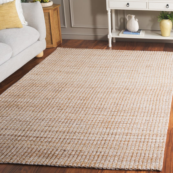 Safavieh Natural Fiber Area Rug - Timeless Ivory Elegance, Durable Jute & Wool Blend, Handcrafted In India Natural ,Ivory 65% Jute,20% Wool,13% Cotton,2% Polyester Nf557a-6