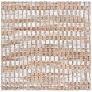Safavieh Natural Runner Rug - Elegant Jacquard Weave In Soft Jute, Wool & Cotton Blend For Luxurious Spaces Natural ,Ivory 65% Jute,20% Wool,13% Cotton,2% Polyester Nf557a-6sq