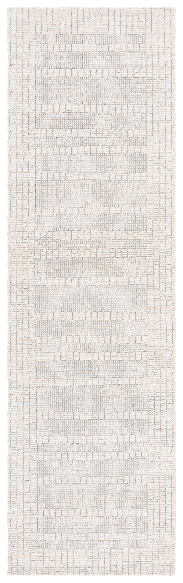 Safavieh Natural Fiber Runner Area Rug - Eco-friendly, Luxurious Design With Artisan Charm For Elegant Spaces Ivory 80% Hemp,15% Cotton,5% Polyester Nf558a-28