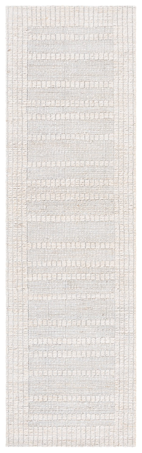 Safavieh Natural Fiber Area Rug - Elegant Jacquard Weave, Luxurious Comfort, Durable Natural Materials, 3/8” Height Ivory 80% Hemp,15% Cotton,5% Polyester Nf558a-6sq