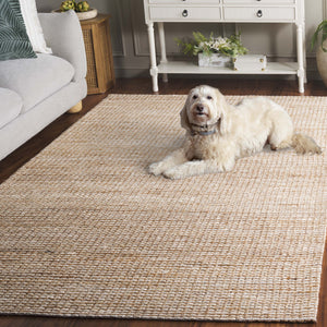 Safavieh Natural Runner Rug - Elegant Eco-friendly Design With Intricate Jacquard Weave For Timeless Style Natural ,Ivory 80% Hemp,15% Cotton,5% Polyester Nf559a-5