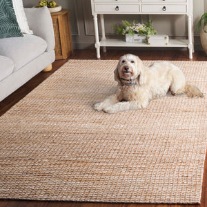 Safavieh Natural Area Rug - Eco-friendly Luxury With Timeless Charm - Handcrafted Jacquard Weave Design Natural ,Ivory 80% Hemp,15% Cotton,5% Polyester Nf559a-6