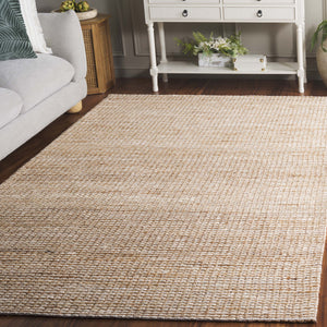 Safavieh Natural Runner Rug - Elegant Eco-friendly Design With Intricate Jacquard Weave For Timeless Style Natural ,Ivory 80% Hemp,15% Cotton,5% Polyester Nf559a-5