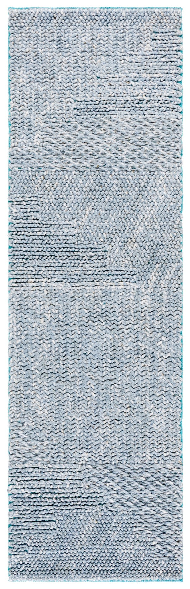 Safavieh Natural Hand Woven Area Rug – Eco-friendly Hemp & Cotton Blend For Stylish Home Decor & Comfort Grey ,Blue 80% Hemp,20% Cotton Nf560k-8