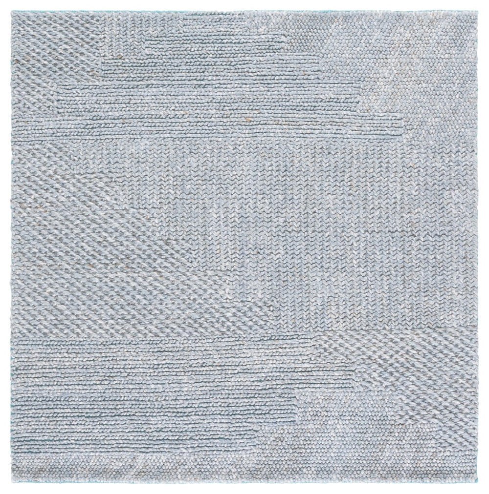 Safavieh Natural Hand Woven Area Rug – Eco-friendly Hemp & Cotton Blend For Stylish Home Decor & Comfort Grey ,Blue 80% Hemp,20% Cotton Nf560k-8