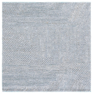 Safavieh Natural Hand Woven Area Rug – Eco-friendly Hemp & Cotton Blend For Stylish Home Decor & Comfort Grey ,Blue 80% Hemp,20% Cotton Nf560k-8