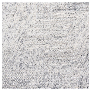 Safavieh Natural Hand Woven Runner Rug In Elegant Grey And Blue Hues, Eco-friendly For Every Decor Style Black ,Ivory 80% Hemp,20% Cotton Nf560z-6sq