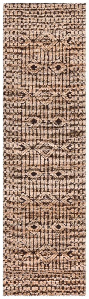 Safavieh Natural Fiber Area Rug – Elegant Eco-friendly Design In Geometric Motif For Stunning Home Decor Natural ,Black 80% Hemp,15% Cotton,5% Polyester Nf562a-6
