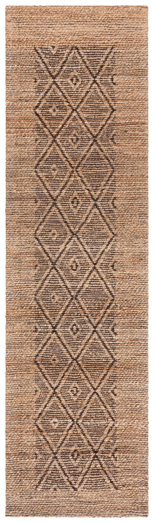 Safavieh Natural Runner Rug - Elegant Geometric Design, Eco-friendly Fiber Blend, Perfect For Hallways & Living Spaces Natural ,Brown 80% Hemp,15% Cotton,5% Polyester Nf563a-28