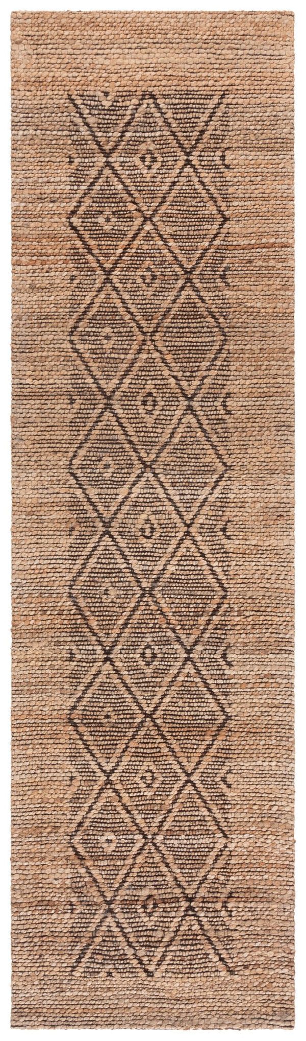 Safavieh Natural Runner Rug - Elegant Geometric Design, Eco-friendly Fiber Blend, Perfect For Hallways & Living Spaces Natural ,Brown 80% Hemp,15% Cotton,5% Polyester Nf563a-28