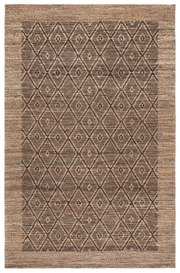 Safavieh Natural Runner Rug - Elegant Geometric Design, Eco-friendly Fiber Blend, Perfect For Hallways & Living Spaces Natural ,Brown 80% Hemp,15% Cotton,5% Polyester Nf563a-5