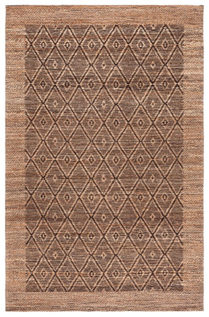 Safavieh Natural Fiber Area Rug - Elegant Jacquard Weave In Earthy Tones For Cozy Living Spaces And Style Natural ,Brown 80% Hemp,15% Cotton,5% Polyester Nf563a-4