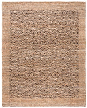Safavieh Natural Runner Rug - Elegant Geometric Design, Eco-friendly Fiber Blend, Perfect For Hallways & Living Spaces Natural ,Brown 80% Hemp,15% Cotton,5% Polyester Nf563a-8