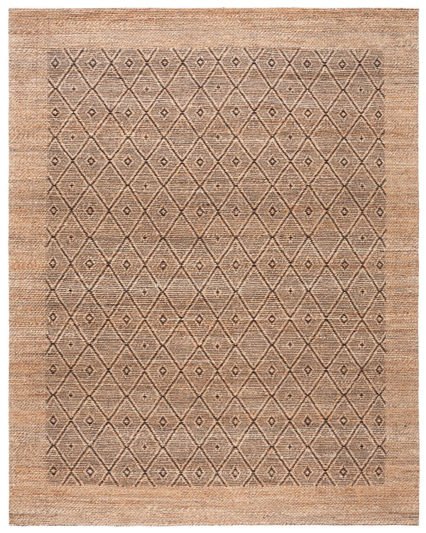 Safavieh Natural Runner Rug - Elegant Geometric Design, Eco-friendly Fiber Blend, Perfect For Hallways & Living Spaces Natural ,Brown 80% Hemp,15% Cotton,5% Polyester Nf563a-8