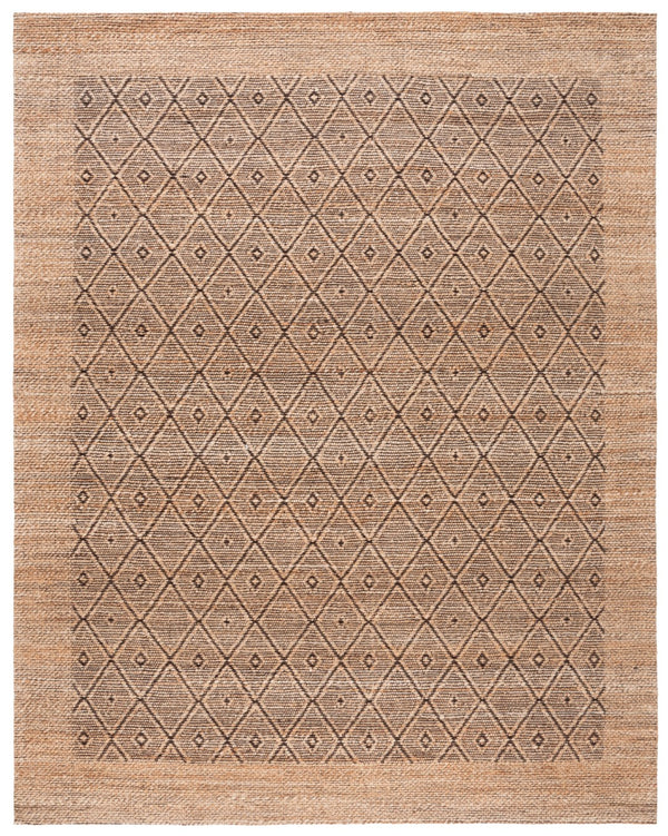 Safavieh Natural Fiber Area Rug - Elegant Jacquard Weave In Earthy Tones For Cozy Living Spaces And Style Natural ,Brown 80% Hemp,15% Cotton,5% Polyester Nf563a-4