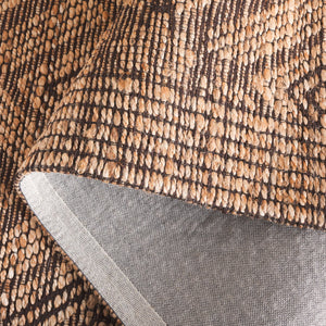 Safavieh Natural Fiber Runner Rug - Handwoven Elegant Design With Geometric Motifs For Timeless Home Décor Natural ,Black 80% Hemp,15% Cotton,5% Polyester Nf564a-5