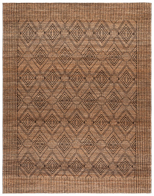 Safavieh Natural Fiber Area Rug - Elegant Geometric Design In Black & Natural Hues For Timeless Style Natural ,Black 80% Hemp,15% Cotton,5% Polyester Nf564a-4