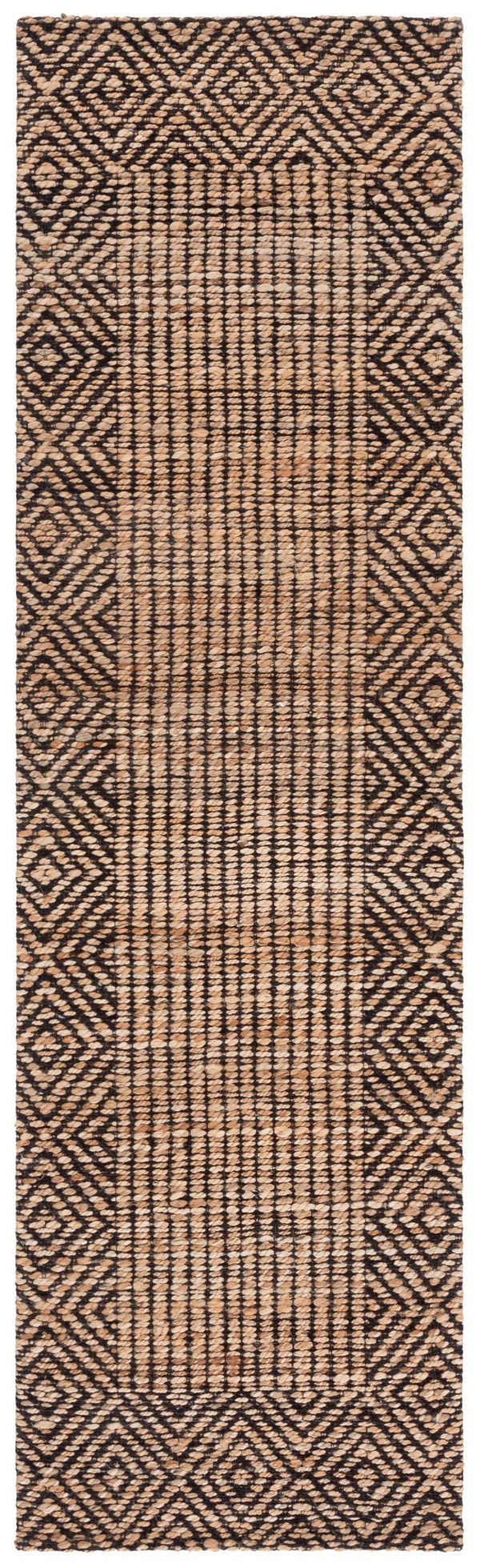 Safavieh Natural Fiber Runner Area Rug - Elegant Jacquard Weave, Eco-friendly Comfort For Hallways & Living Spaces Natural ,Brown 80% Hemp,15% Cotton,5% Polyester Nf565a-28