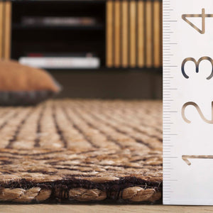 Safavieh Natural Fiber Runner Area Rug - Elegant Jacquard Weave, Eco-friendly Comfort For Hallways & Living Spaces Natural ,Brown 80% Hemp,15% Cotton,5% Polyester Nf565a-5