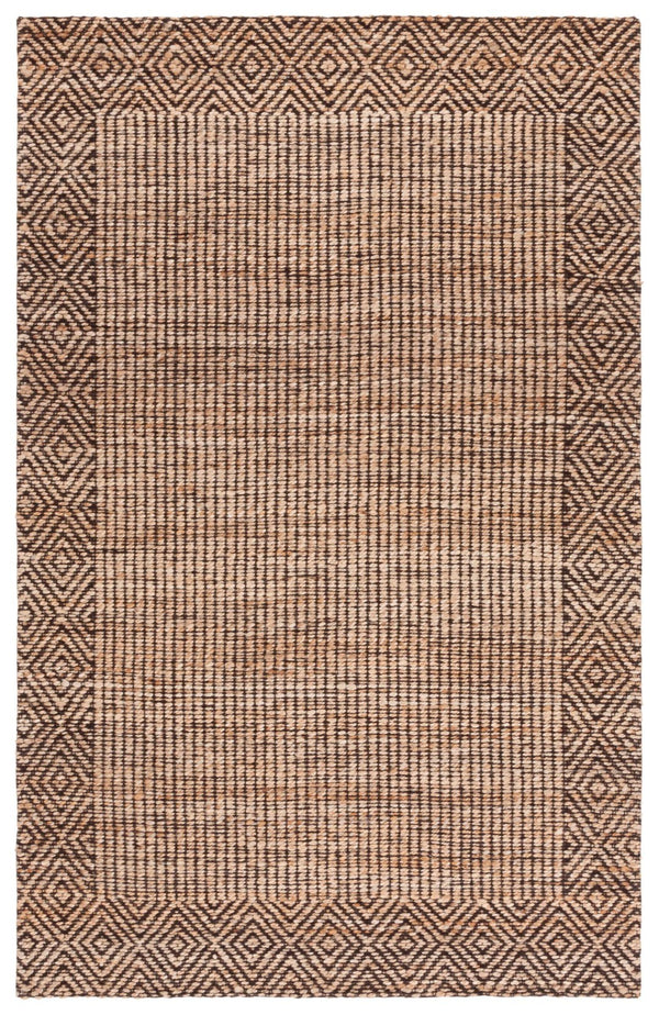 Safavieh Natural Fiber Area Rug - Handcrafted Geometric Design, Sustainable Elegance For Your Home Decor Natural ,Brown 80% Hemp,15% Cotton,5% Polyester Nf565a-6