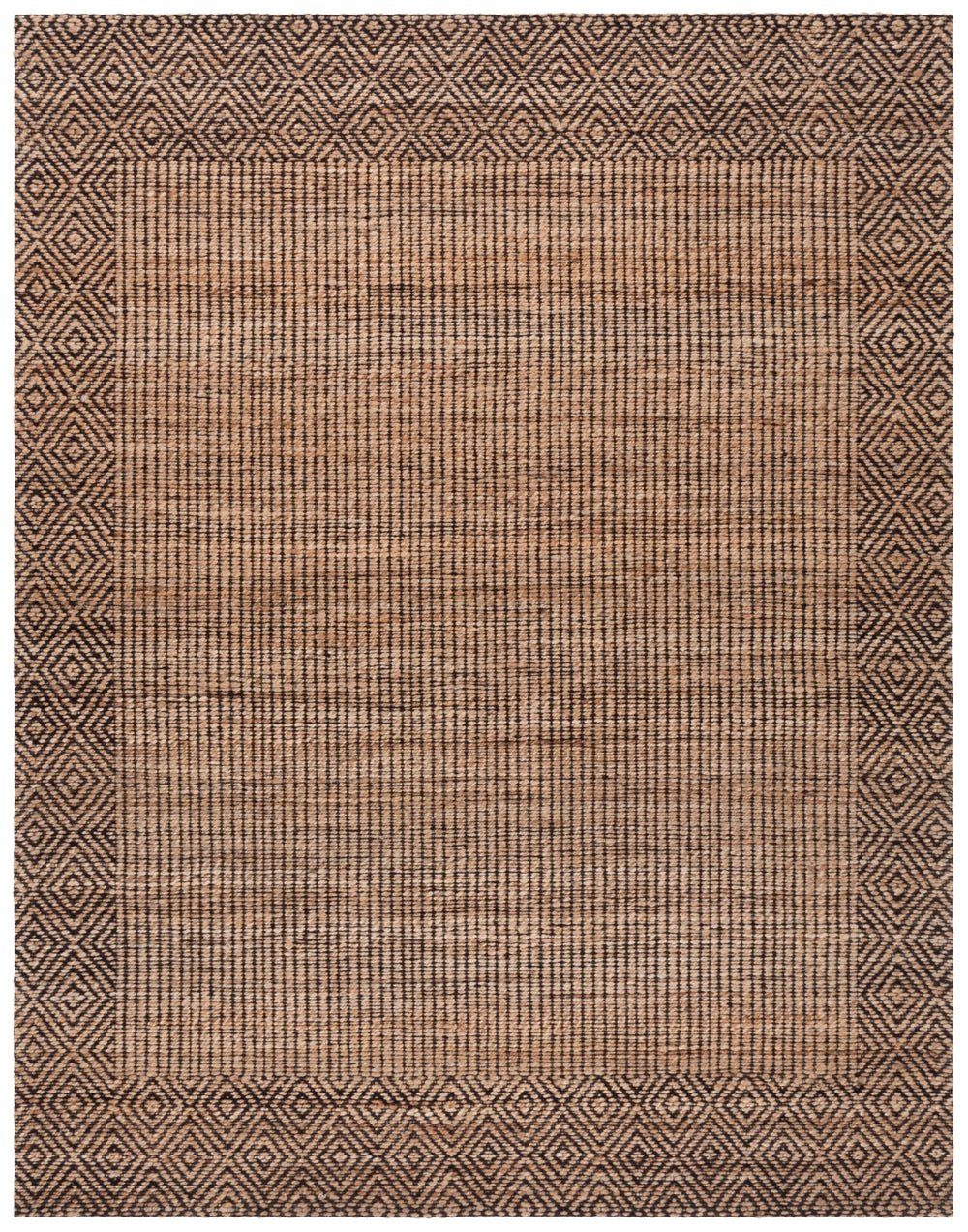 Safavieh Natural Fiber Area Rug - Handcrafted Geometric Design, Sustainable Elegance For Your Home Decor Natural ,Brown 80% Hemp,15% Cotton,5% Polyester Nf565a-6
