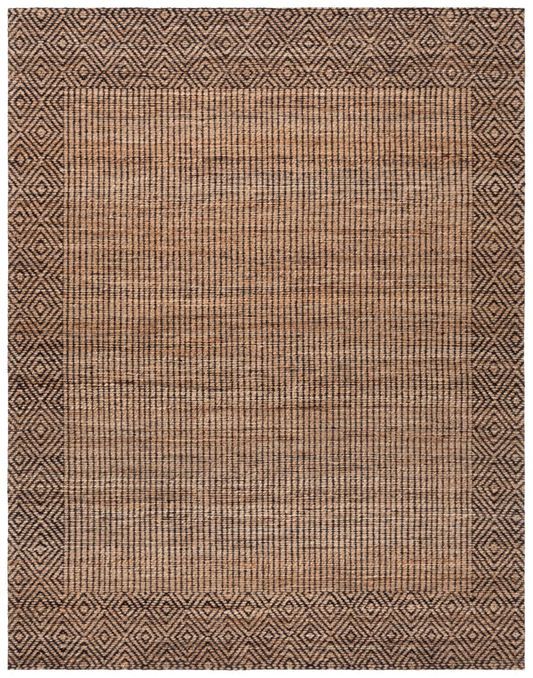 Safavieh Natural Fiber Area Rug - Handcrafted Geometric Design, Sustainable Elegance For Your Home Decor Natural ,Brown 80% Hemp,15% Cotton,5% Polyester Nf565a-6