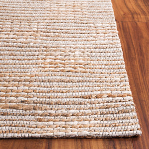 Safavieh Natural Fiber Artisan-crafted Area Rug In Elegant Jacquard Weave For Sustainable Luxury Living Natural ,Ivory 80% Hemp,15% Cotton,5% Polyester Nf567a-9