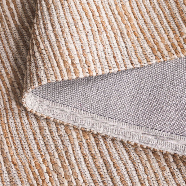 Safavieh Natural Fiber Artisan-crafted Area Rug In Elegant Jacquard Weave For Sustainable Luxury Living Natural ,Ivory 80% Hemp,15% Cotton,5% Polyester Nf567a-9