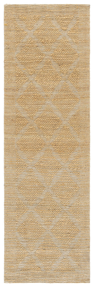 Safavieh Natural Hand-Woven Jute Ivory Rug With Geometric Jacquard Pattern — Coastal Texture, Durable Craftsmanship 4'-0" x 6'-0" NF572A-4