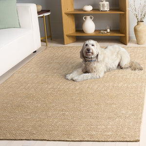 Safavieh Natural Hand-Woven Jacquard Runner — Jute-Cotton Blend, Geometric Neutral Design For Hallways 2'-3" x 8'-0" NF573A-28