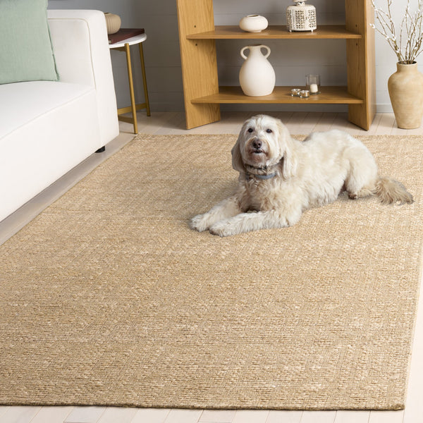 Safavieh Natural Hand-Woven Jacquard Runner — Jute-Cotton Blend, Geometric Neutral Design For Hallways 2'-3" x 8'-0" NF573A-28