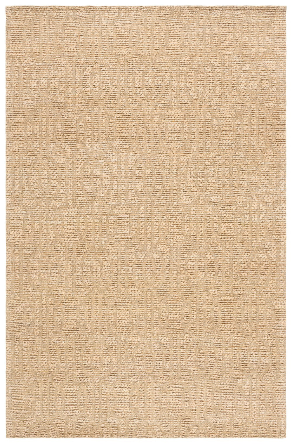 Safavieh Natural Hand-Woven Jute Rug With Geometric Jacquard Pattern, Neutral Textured Area Rug For Home 4'-0" x 6'-0" NF573A-4