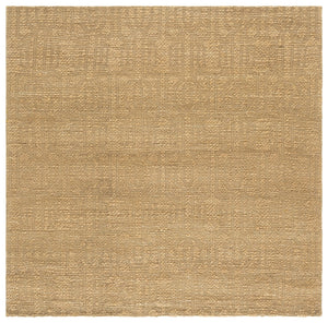 Safavieh Natural Hand‑Woven Jacquard Jute Rug With Geometric Pattern, Neutral Palette, Durable Artisanal Style 6'-0" x 6'-0" NF573A-6SQ
