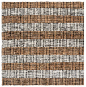 Safavieh Natural Hand-Woven Jute Blend Rug — Subtle Ivory Plaid, Coastal Rustic Charm, Durable Comfort 5'-0" x 8'-0" NF575A-5