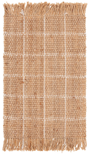 Safavieh Natural Handwoven Jute Area Rug 5X8 Low-Profile Natural Bleach Tones Coastal Rustic Texture 5'-0" x 8'-0" NF602B-5