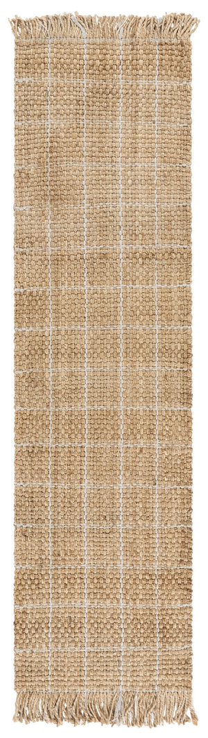 Safavieh Natural Handwoven Jute Area Rug 5X8 Low-Profile Natural Bleach Tones Coastal Rustic Texture 5'-0" x 8'-0" NF602B-5