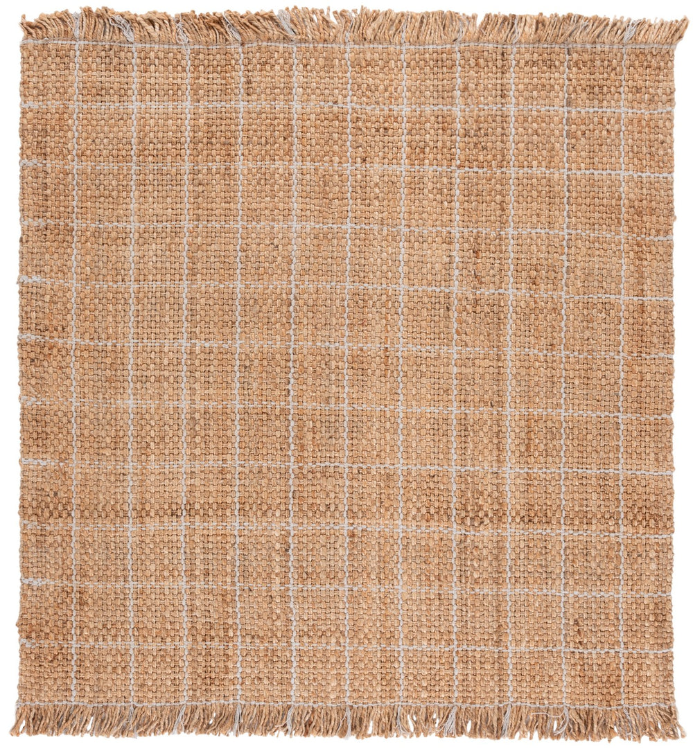 Safavieh Natural Handwoven Jute Area Rug 5X8 Low-Profile Natural Bleach Tones Coastal Rustic Texture 5'-0" x 8'-0" NF602B-5