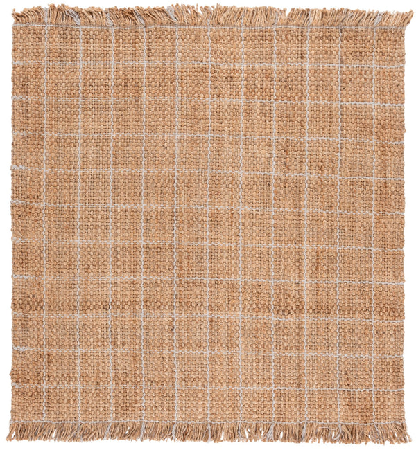 Safavieh Natural Handwoven Jute Area Rug 5X8 Low-Profile Natural Bleach Tones Coastal Rustic Texture 5'-0" x 8'-0" NF602B-5